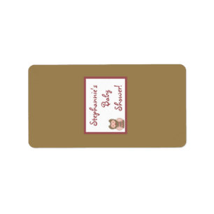 1.25"x2.75" Hershey's Miniature Abby's Farm Pink Label