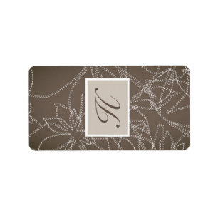 1.25"x2.75" Hershey's Miniature Autumn Floral Fall Label