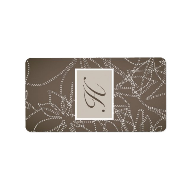 1.25"x2.75" Hershey's Miniature Autumn Floral Fall Label (Front)