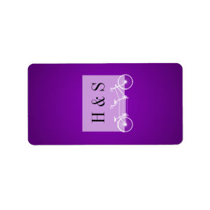 1.25"x2.75" Hershey's Miniature Purple Double Bike Label