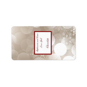 1.25"x2.75" Hersheys Miniature Winter Blur Label