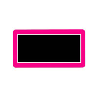 1.25"x2.75" Hot Pink Zebra Print Mailing Address