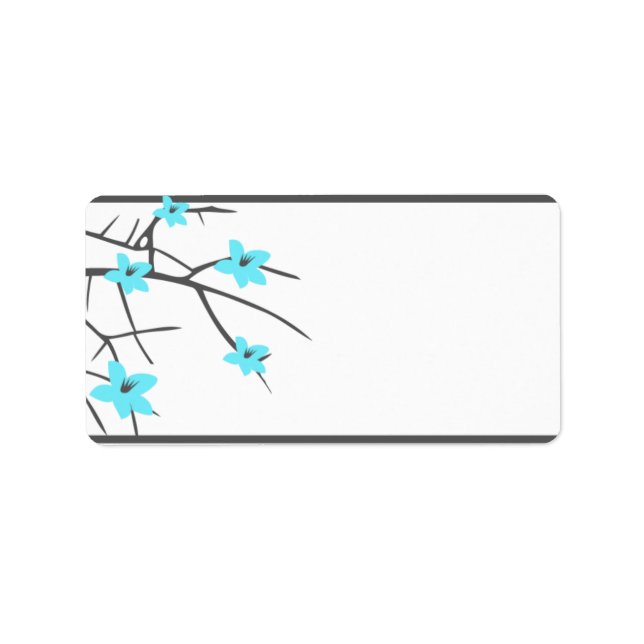 1.25"x2.75" Mailing Address Blue Tea Arizona Label (Front)
