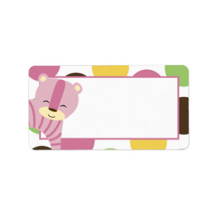 1.25"x2.75" Mailing Address Jungle Queen Tiger Label