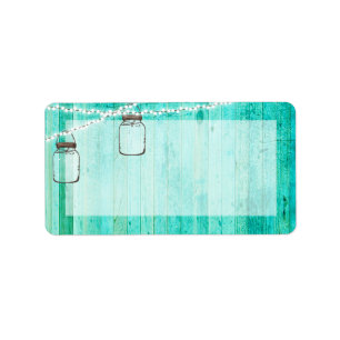 1.25"x2.75" Mailing Address Mason Jar String Light Label