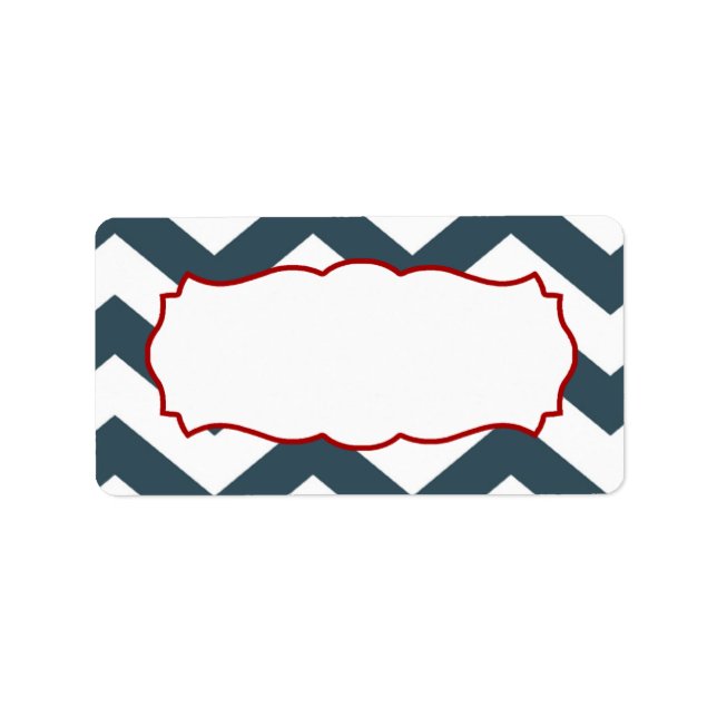 1.25"x2.75" Mailing Address Nautical Anchor Compas Label (Front)