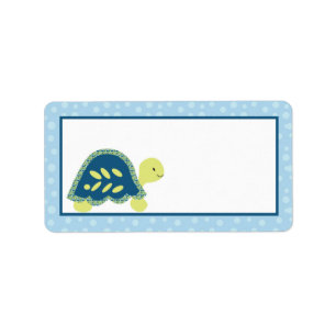 1.25"x2.75" Mailing Address Sea Turtle Reef Ocean Label