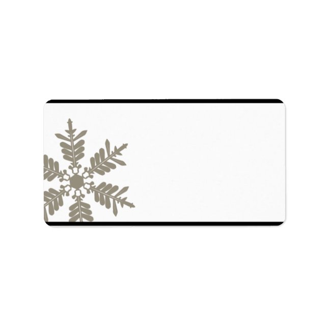 1.25" x2.75" Mailing Address Silver Christmas Blur Label (Front)