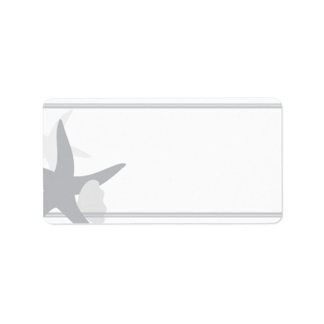 1.25"x2.75" Mailing Address Summer Love & Seashell Label (Front)