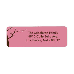 1.25"x2.75"  WT Cherry Blossom Return Label