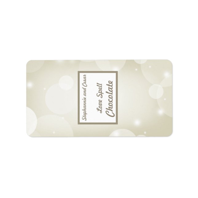 1.25" x 2.75" Hershey's Miniature Christmas Stars Label (Front)