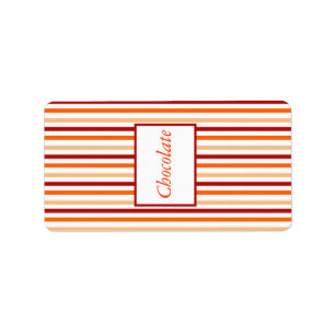 1.25" x 2.75" Hershey's Orange Tiger Lilly w/Strip Label