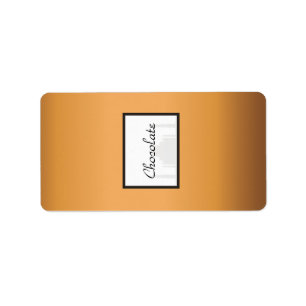 1.25" x 2.75" Hershey's Taj Mahal Sunset Orange Ye Label