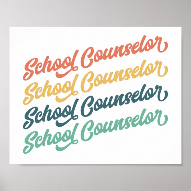 1/2- Back To School Vintage School Counsellor Poster (Front)