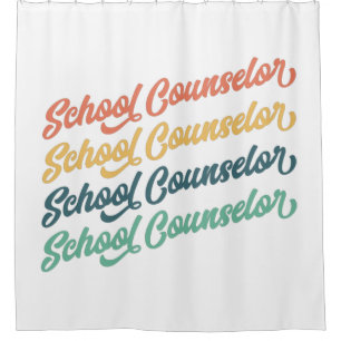 1/2- Back To School Vintage School Counsellor Shower Curtain