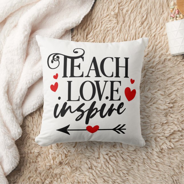 1/2 Teach Love Inspire Shirt kindergarten teachers Cushion (Blanket)