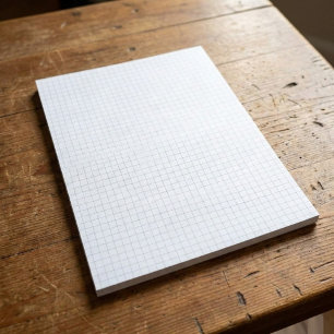 1/4 in Large Graph Paper Note Pad (Grid / Squares)