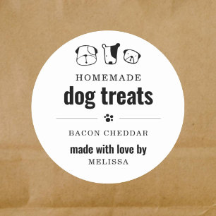 1.5" Homemade Dog Treat Gift or Favour Label