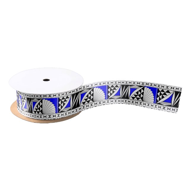 1.5 Inch Southwest Sunrise in Cobalt Satin Ribbon (Spool)