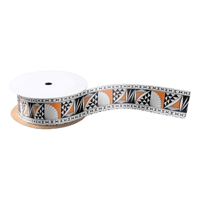 1.5 Inch Southwest Sunrise in Orange Satin Ribbon (Spool)