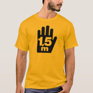 "1,5 m" Social Distancing T-Shirt - LARGE GRAPHIC