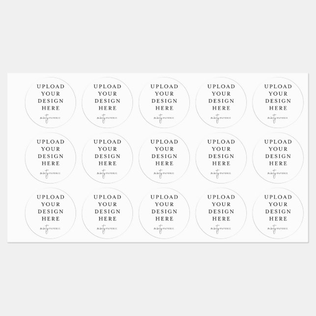 1.5" Round Waterproof Vinyl Sticker (Sheet)