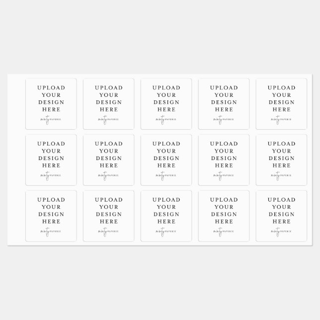 1.5" Square Waterproof Vinyl Sticker (Sheet)
