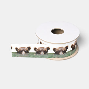 1.5" Wide Grosgrain Ribbon, 2 Yard Spool w/ bear Ribbon