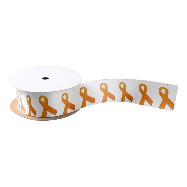 1.5" Wide Satin Kidney Cancer Awareness Ribbon (Spool)