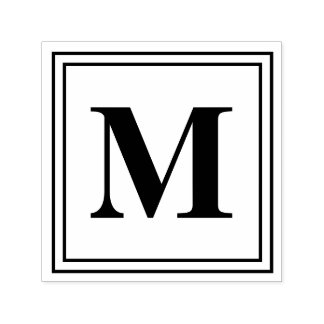 1.5"x1.5" Monogram Self-inking Stamp