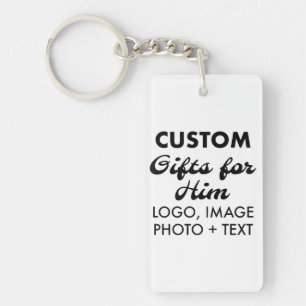 1.5" x 2.75" Acrylic Keychain Custom Gifts for Him