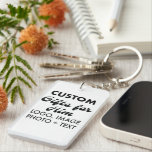 1.5" x 2.75" Acrylic Keychain Custom Gifts for Him<br><div class="desc">Custom Gifts for Him personalised 1.5" x 2.75" Rectangular Acrylic Keychain. Upload logo,  photo,  image,  design and add your own text to make your own personalised birthday,  Christmas,  Father's Day,  Valentine's Day celebration,  office gifts for him (man,  men,  husband,  boyfriend,  father,  dad,  young man,  son).</div>