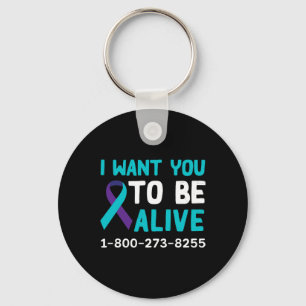 1 800 273 8255 - Suicide Prevention Day - Suicide Key Ring