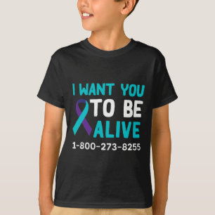 1 800 273 8255 - Suicide Prevention Day - Suicide T-Shirt