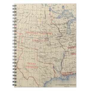 1 Accessions of territory Spiral Notebook