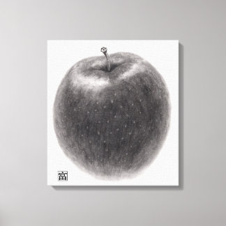 1 apple canvas print