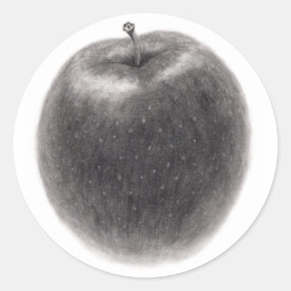 1 apple classic round sticker