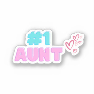 #1 Aunt Sticker
