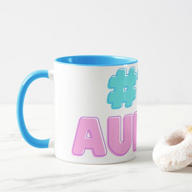 #1 Aunt Sticker Mug (With Donut)