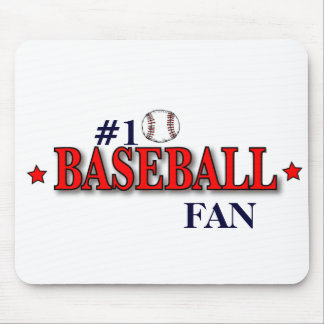 #1 BASEBALL FAN MOUSE PAD
