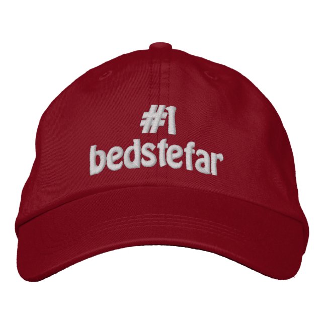 #1 Bedstefar Embroidered Hat (Front)