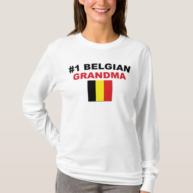 #1 Belgian Grandma T-Shirt (Front)