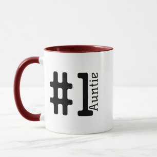 #1 Best Auntie Mug – Personalised Coffee Gift