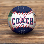 #1 Best Coach Custom Photos & Team Roster Keepsake Baseball<br><div class="desc">Fun and unique gift for baseball coaches. Custom personalised baseball features a coach photo and an additional photo to display your team photo. Customisations also include the coach's name, the year, and the team name or baseball league name, along with the team roster. Makes a great baseball league gift to...</div>
