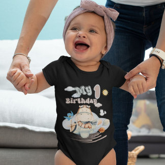 1.Birthday baby t-shirt with a low design