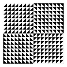 #1 Black & White Triangle Pattern Optical Illusion