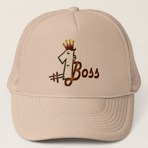 # 1 boss cool text design hat
