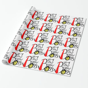#1 boss funny Wrapping papers Paper