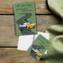 #1 Car Guy Classic Car Notebook