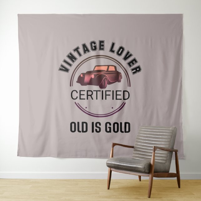 1.car lover vintage    tapestry (In Situ (Horizontal))